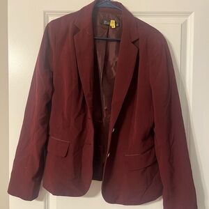 New York & Company Deep Red Blazer